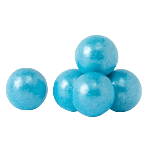 All City Candy 1" Shimmer Powder Blue Gumball Tutti Frutti 3 lb. Bulk Bag