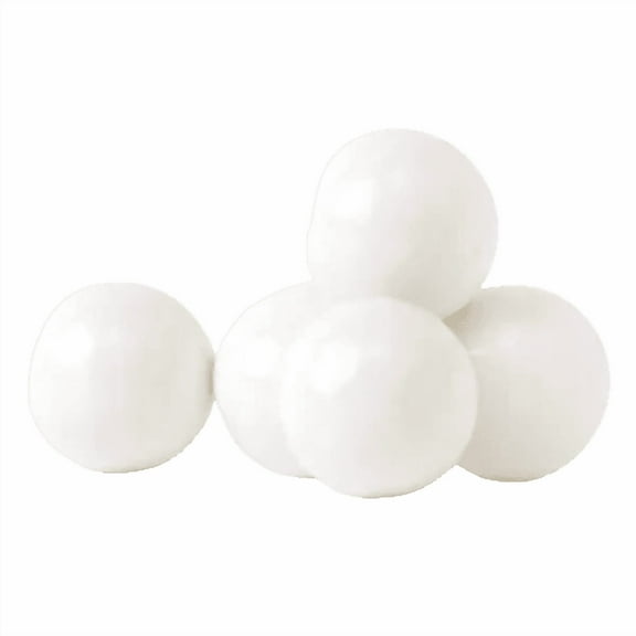 All City Candy 1" White Gumballs Tutti Fruiti 3 lb. Bulk Bag