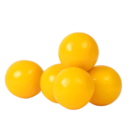 All City Candy 1" Yellow Gumballs Banana Flavored 3 lb. Bulk Bag