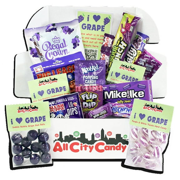 All City Candy's I Heart Grape Assortment Box
