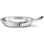 All-Clad BD55110 D5 Brushed 18/10 Stainless Steel 5-Ply Bonded Dishwasher Safe Fry Pan Saute Pan Cookware, 10-Inch, Silver