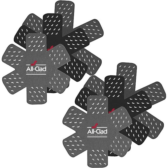 All-Clad Cookware Protectors, 6-Pack, Black/Gray