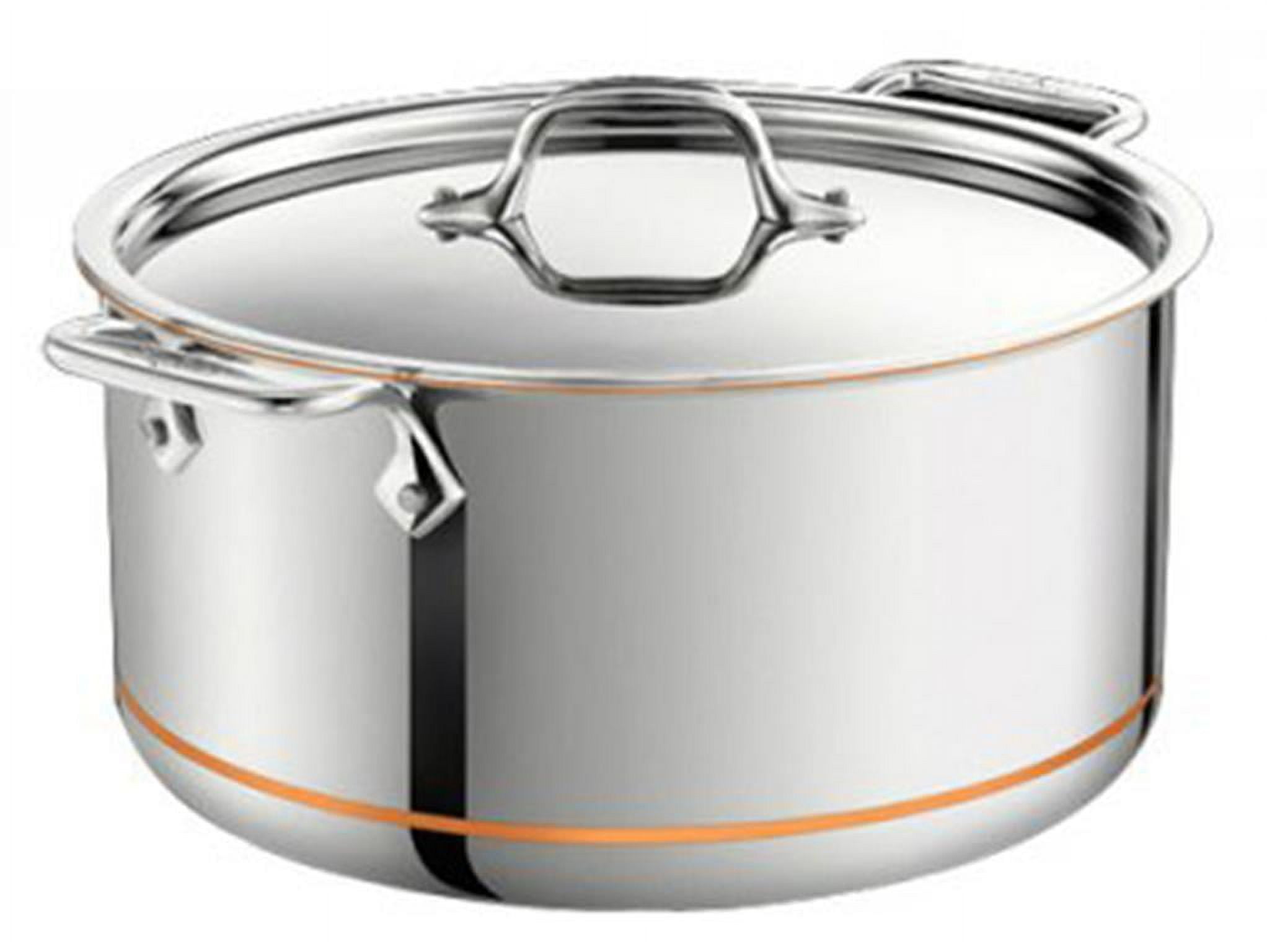 Copper Core 5-ply Bonded Cookware, Stockpot with lid, 8 quart