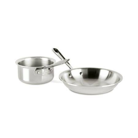 All-Clad D3 Stainless 3-Ply Bonded Cookware Set, 2 Piece Kitchen Helper Set