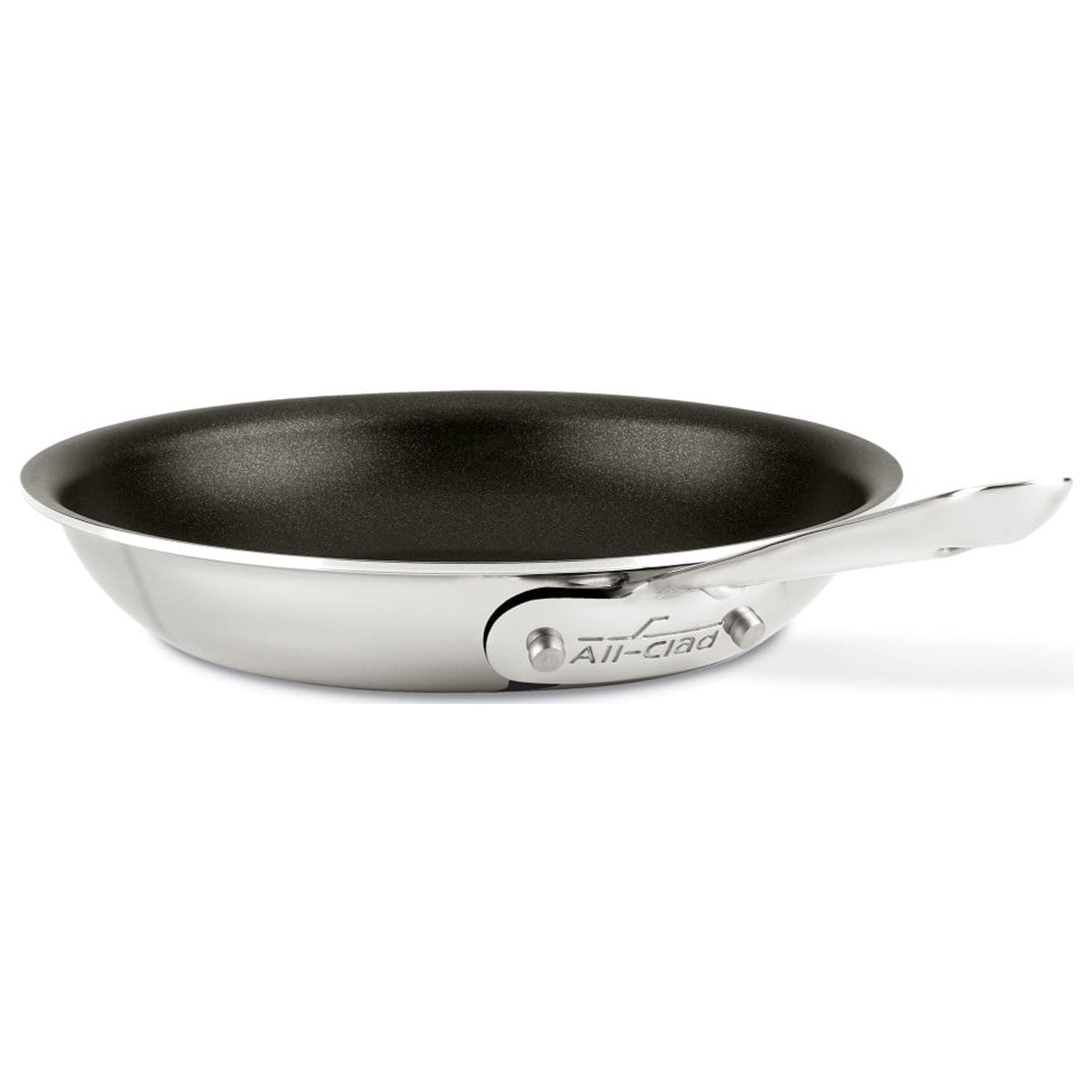 8-Inch Silver Stainless Steel Non-Stick Fry Pan