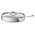 thumbnail image 1 of All-Clad D3 Stainless 3-ply Bonded Cookware, Saute Pan with lid, 6 quart, 1 of 12