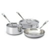 All-Clad D3 Stainless 3-ply Bonded Cookware Set, 5 piece Set
