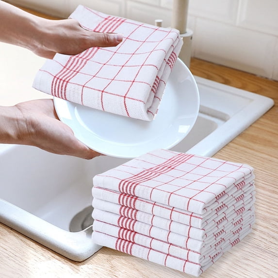 All-Clad Dual-Purpose Kitchen Towels: Highly Absorbent, Super Soft Long Lasting - Cotton, 17"x24" Dish Towels for Cleaning & Drying Dishes, Pans, Glassware, or Countertops, (1-Pack), Rainfall