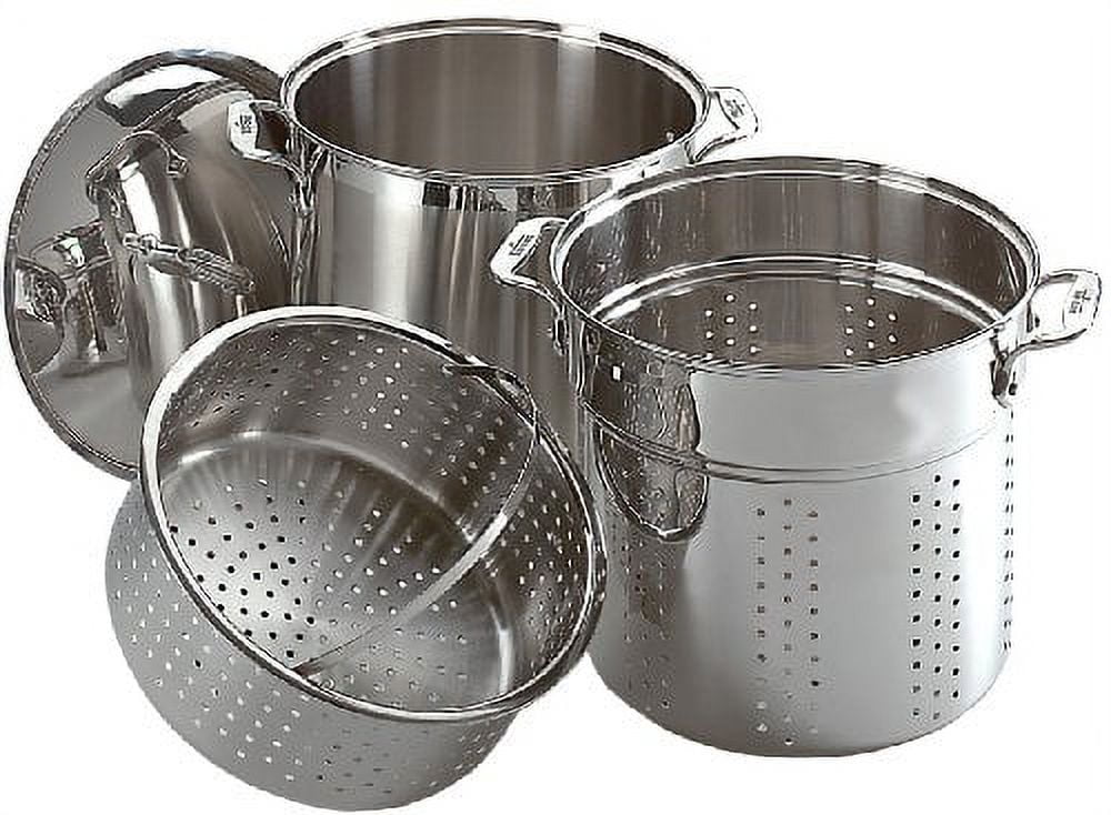 All-Clad Specialty Stainless Steel Ramekin with Lid 2 Piece Oven Broiler  Safe 600F Pots and Pans, Cookware Silver