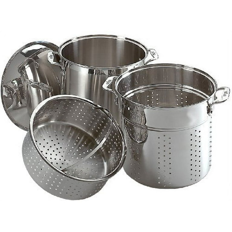 Gourmet Accessories, Pasta Pot with Perforated Insert and lid, 6 quart