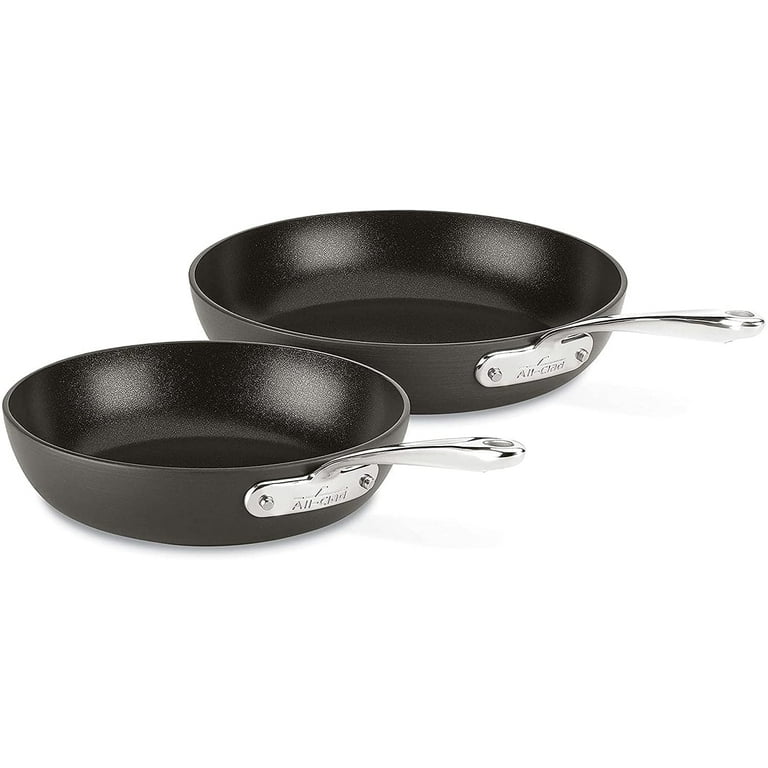 All-Clad ステンレスフライパン 10インチ・8インチ　2個セット Amazon.com: All-Clad HA1 Hard Anodized Non Stick Fry Pan Set
