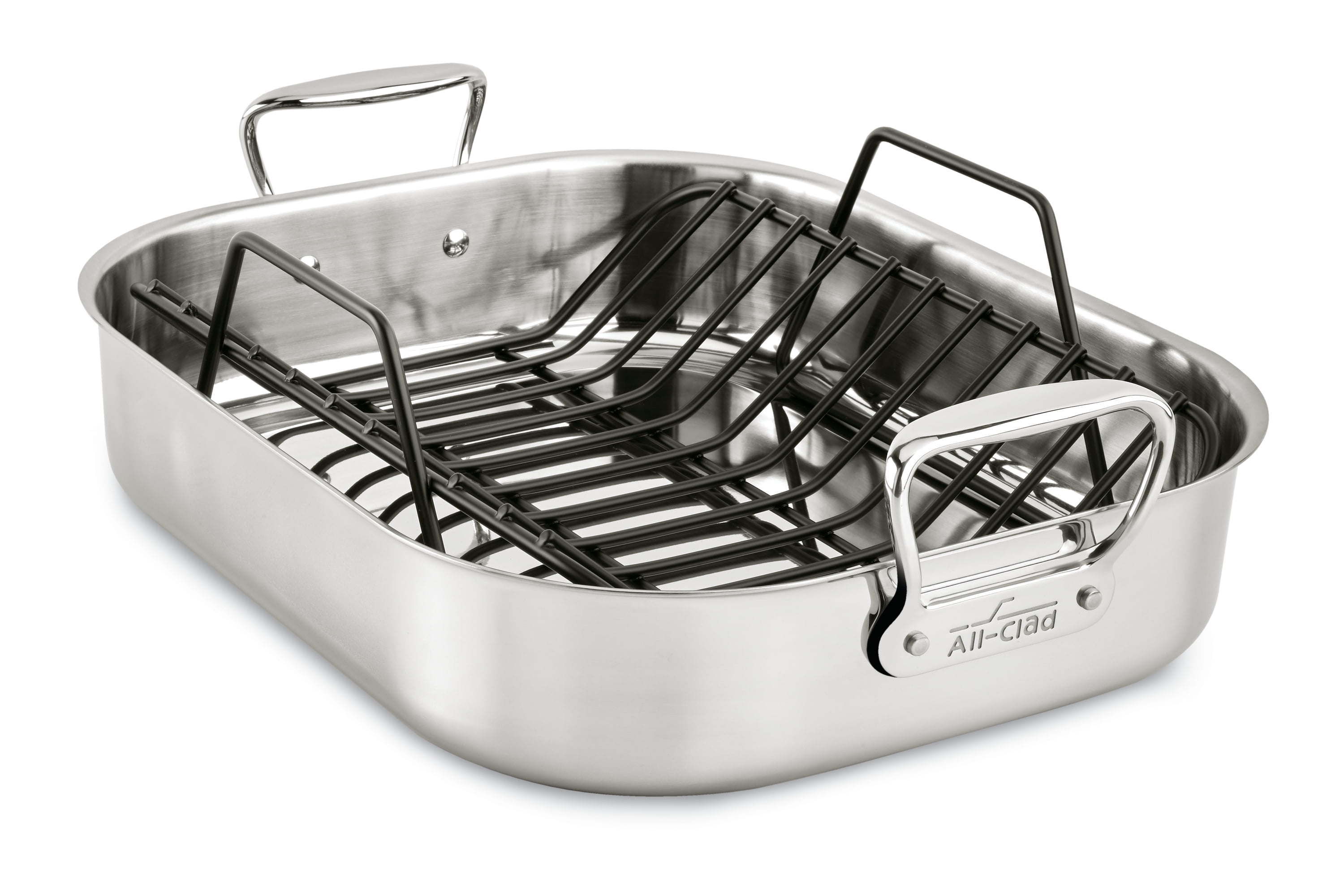 16-Inch Stainless Steel Non-Stick Roasting Pan with Rack