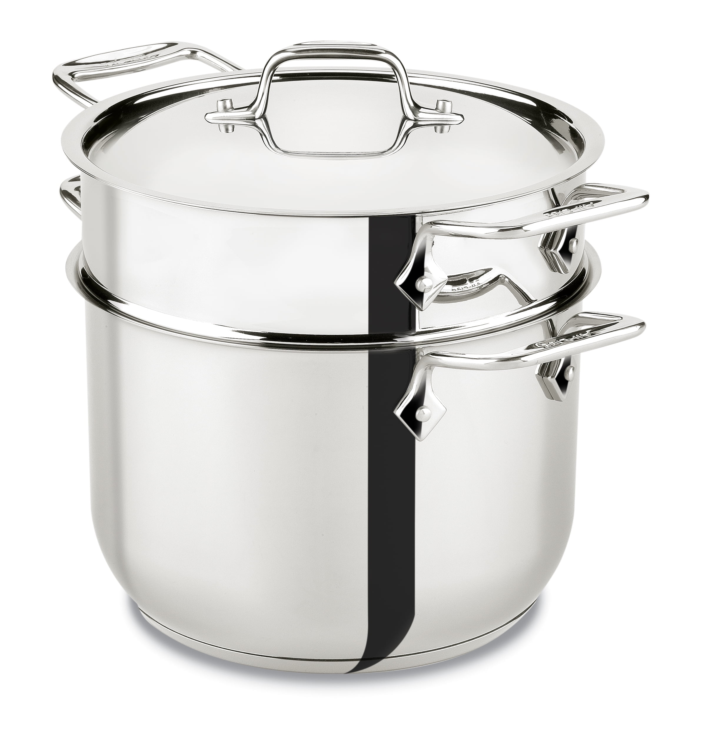 Stainless Steel 6-Quart Pasta Pot with Basket Insert
