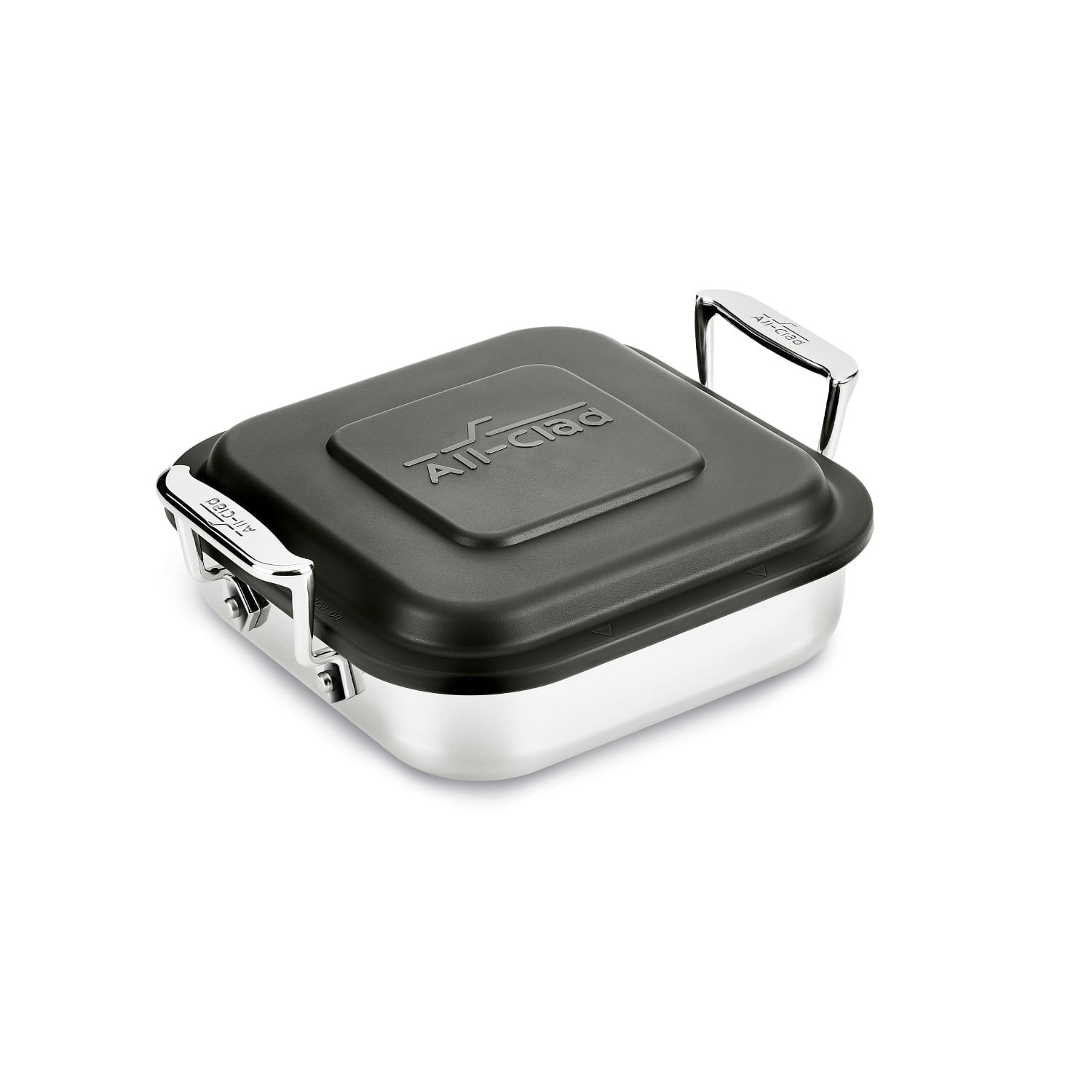 All-Clad 8 Inch Stainless Steel Square Baker with Lid