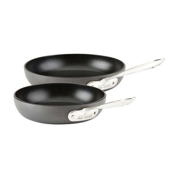 All-Clad HA1 Hard Anodized Nonstick Cookware, 2 Piece Fry Pan Set, 8 & 10 inch