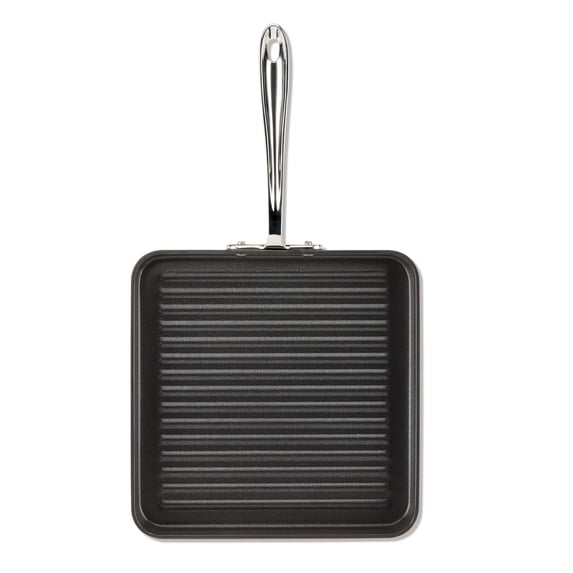 All-Clad HA1 Hard Anodized Nonstick Cookware, Square Grill, 11 inch
