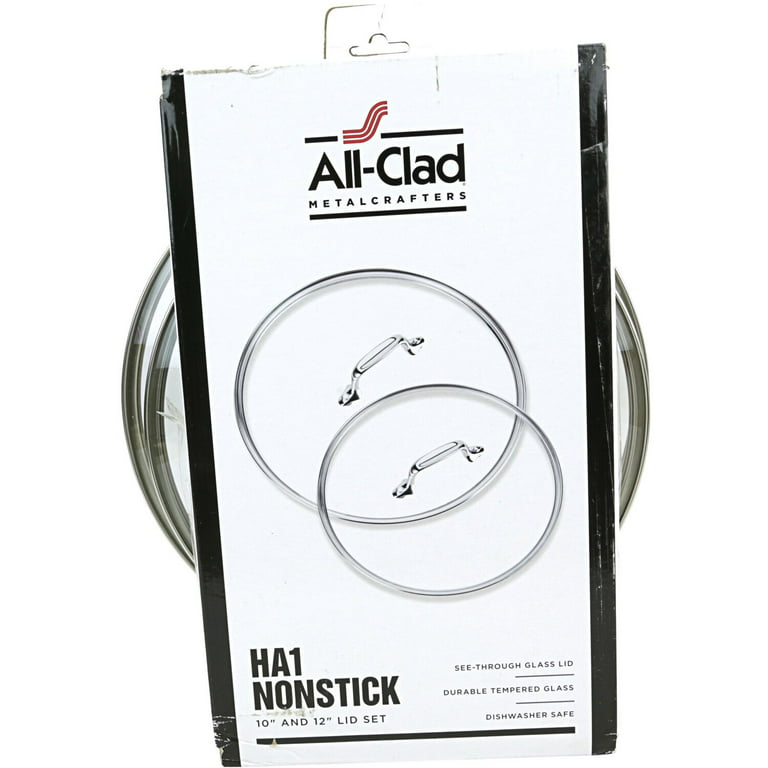 All-Clad HA1 Glass Lids, 10 & 12 Set