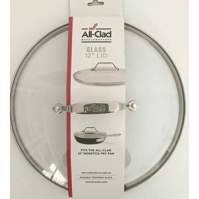 All Clad Metal Crafters 12" Glass Lid Stainless Steel Handle Fits 12