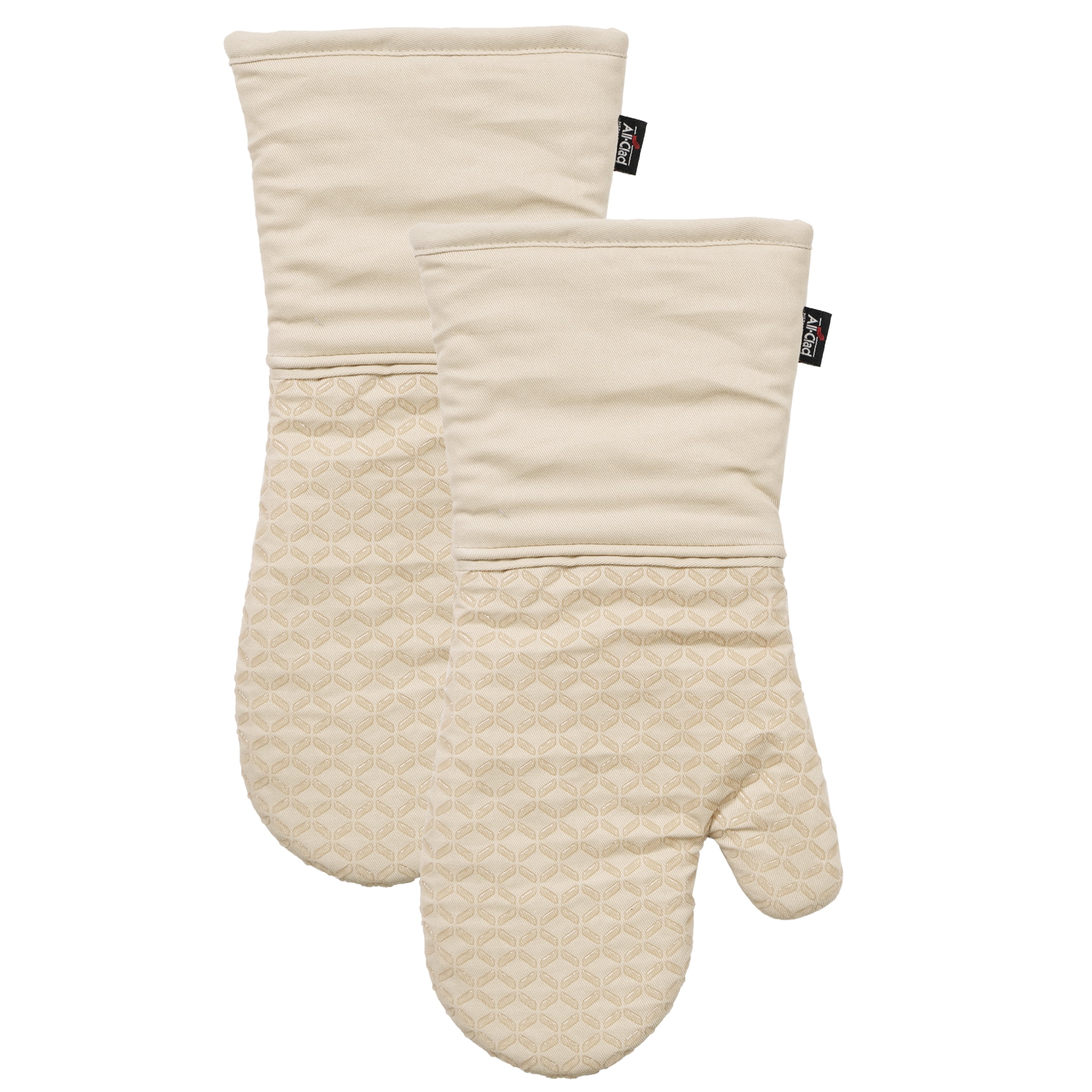 Sticky Toffee Silicone Printed Oven Mitt & Pot Holder, Cotton Terry Ki Dish Towel Dishcloth 9 Piece Set