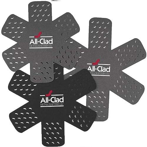 All-Clad Cookware Protectors, 3-Pack, Black/Gray