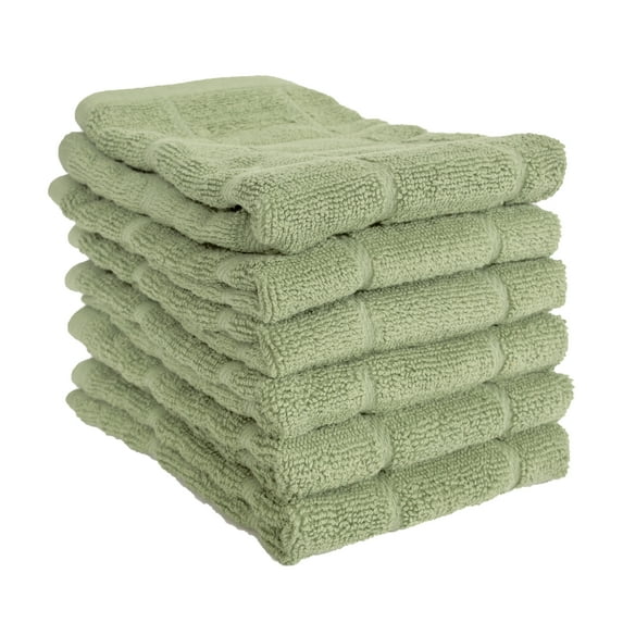 All-Clad Premium Solid Dish Cloth, 6-Pack, Fennel