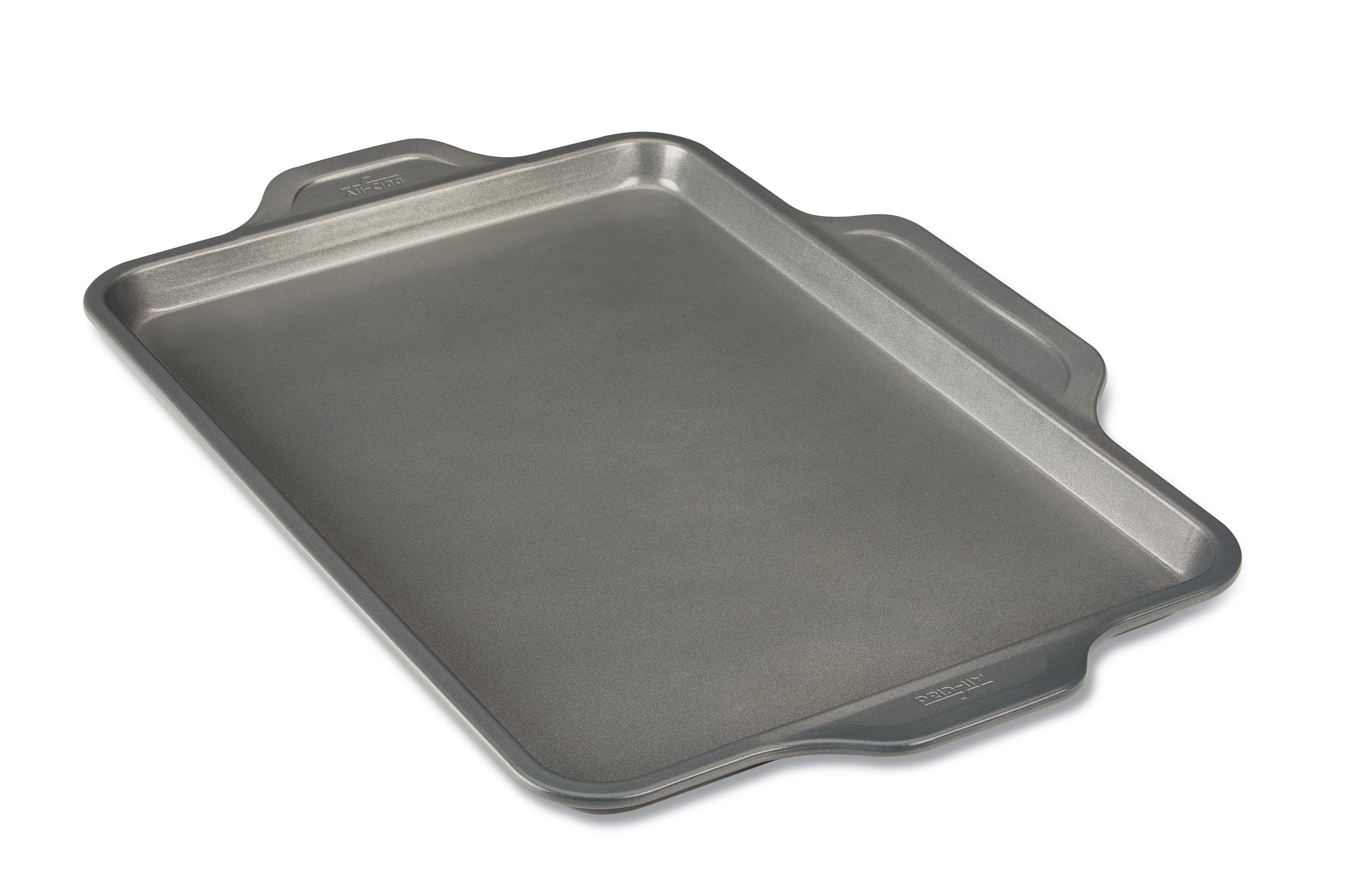 Gray Nonstick Aluminized Steel Half Sheet Pan with Handles