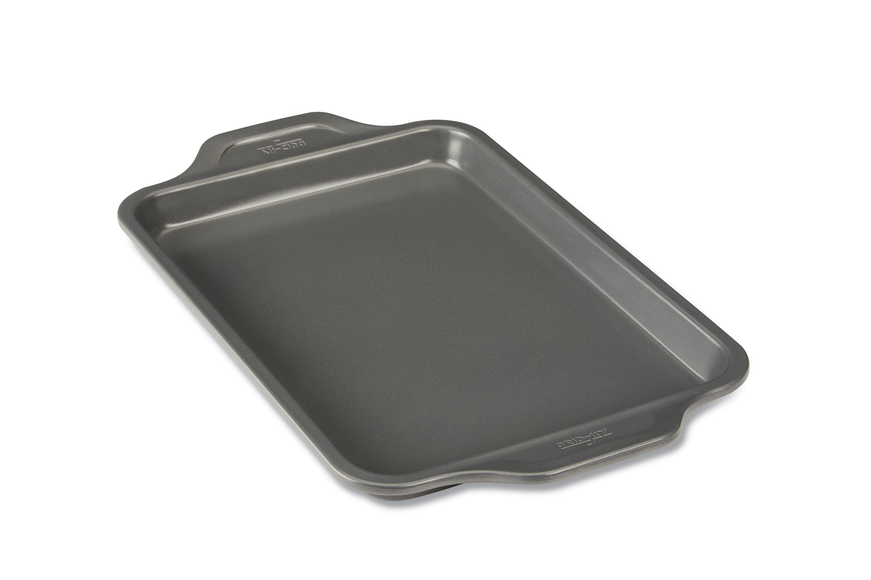 Gray Non-Stick Aluminum Quarter Sheet Pan with Handles