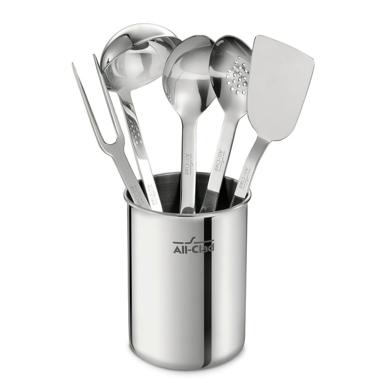 6-Piece Kitchen Gadget Utensils Set in Nylon with Hanging Hole Gray 6-Piece Kitchen Gadget Utensils Set in Nylon with Hanging Hole Gray