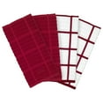thumbnail image 1 of All-Clad Solid & Coordinate Kitchen Towels, 4-Pack, Chili, 1 of 6