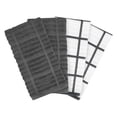 thumbnail image 1 of All-Clad Solid & Coordinate Kitchen Towels, 4-Pack, Pewter, 1 of 6