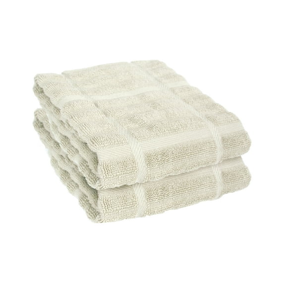 All-Clad Solid Cotton Kitchen Towels, 2-Pack, Almond