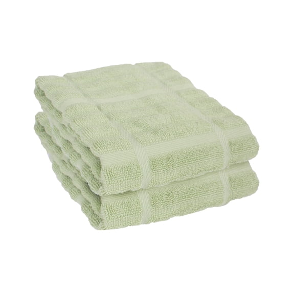 All-Clad Solid Cotton Kitchen Towels, 2-Pack, Fennel
