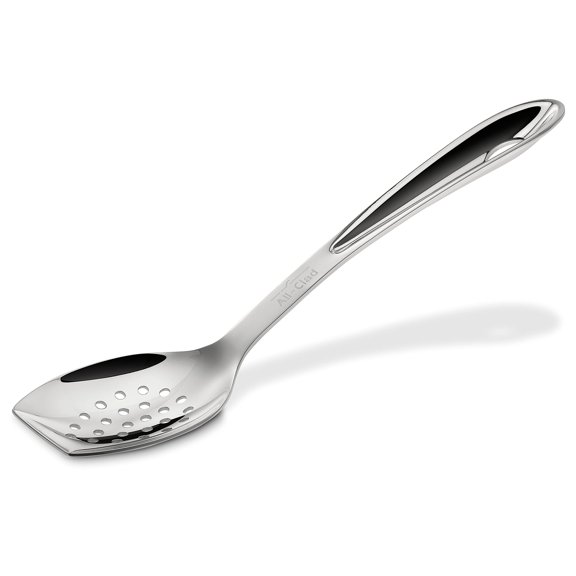 All-Clad Specialty Stainless Steel Kitchen Gadgets Slotted Spoon Kitchen Tools, Kitchen Hacks Silver A101
