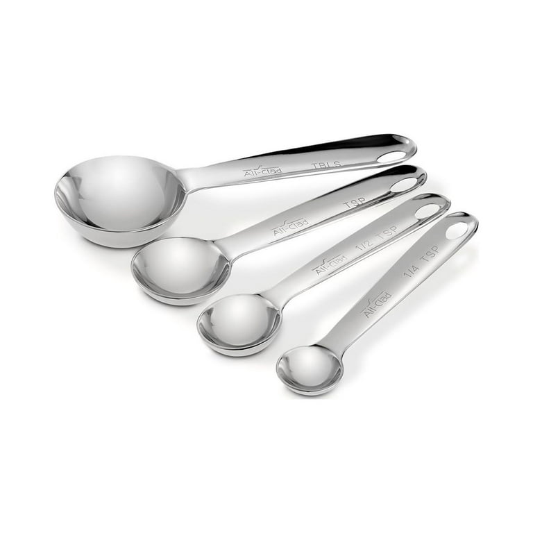 All-Clad Stainless-Steel 8 pc. Standard-Size Measuring Cup & Spoon Combo  Set - City Steading Brews