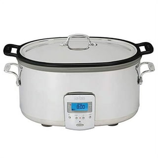6.34 Qt. Stainless Steel Slow Cooker with Stainless Steel Insert 6.34 Qt. Stainless Steel Slow Cooker with Stainless Steel Insert