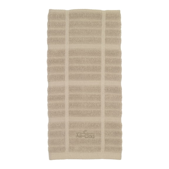 All-Clad Solid Cotton Kitchen Towel, 1-Pack, Cappuccino