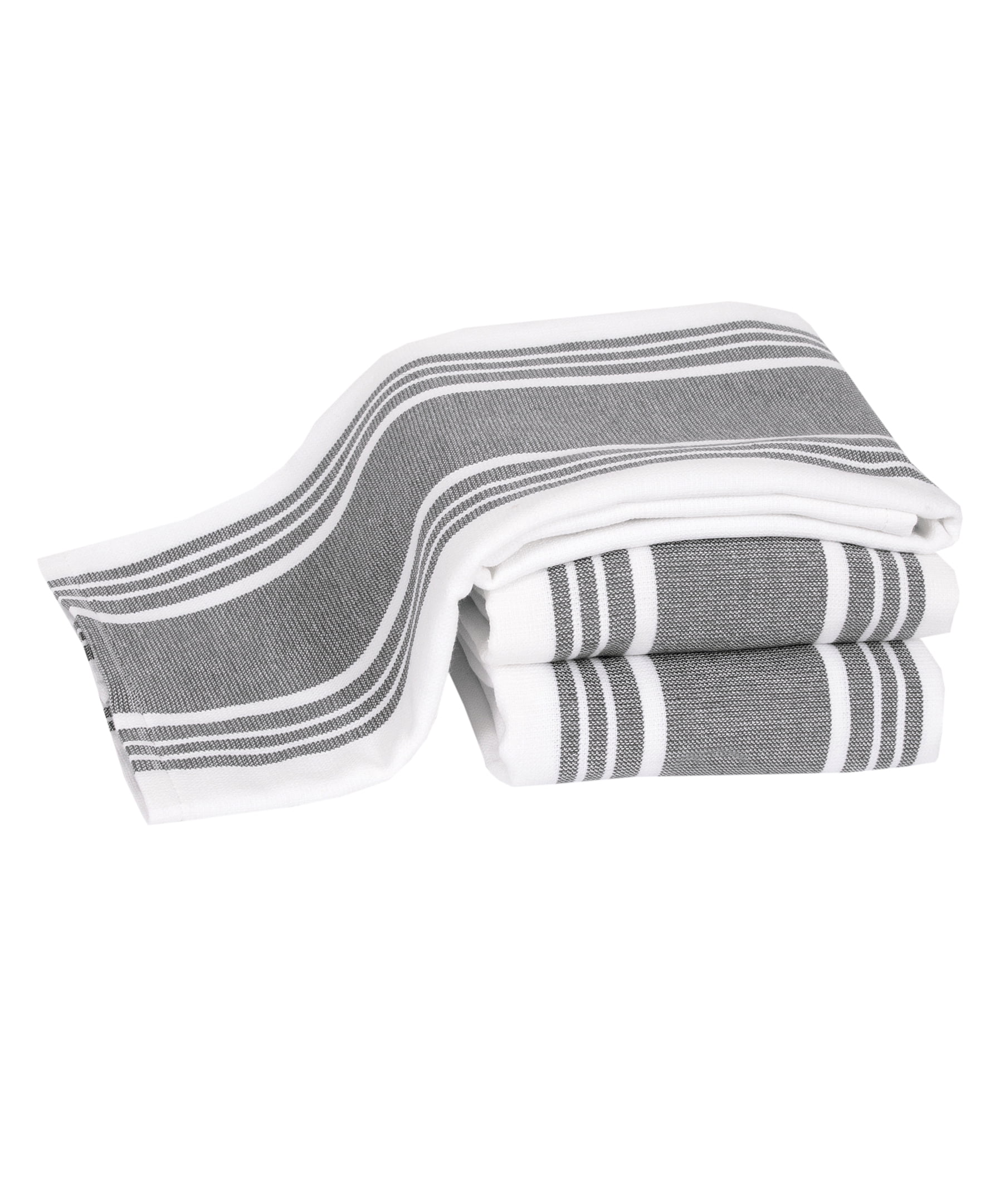 All-Clad Dual-Purpose Cotton Kitchen Towels, 3-Pack, Pewter