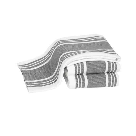 All-Clad Dual-Purpose Cotton Kitchen Towels, 3-Pack, Pewter