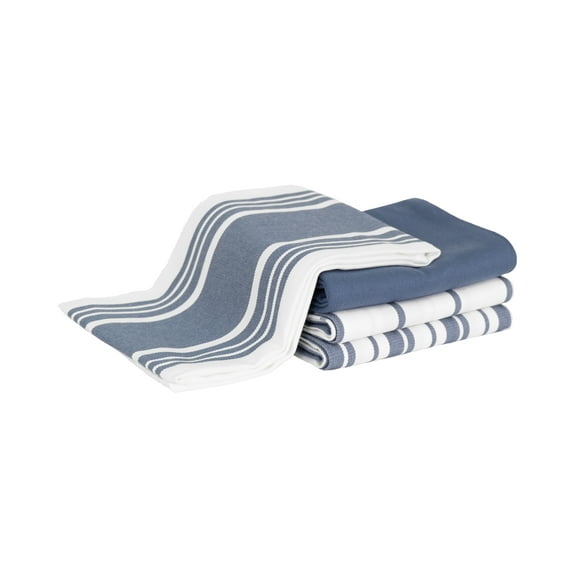 All-Clad Woven Bistro Kitchen Towels, 4-Pack, Indigo