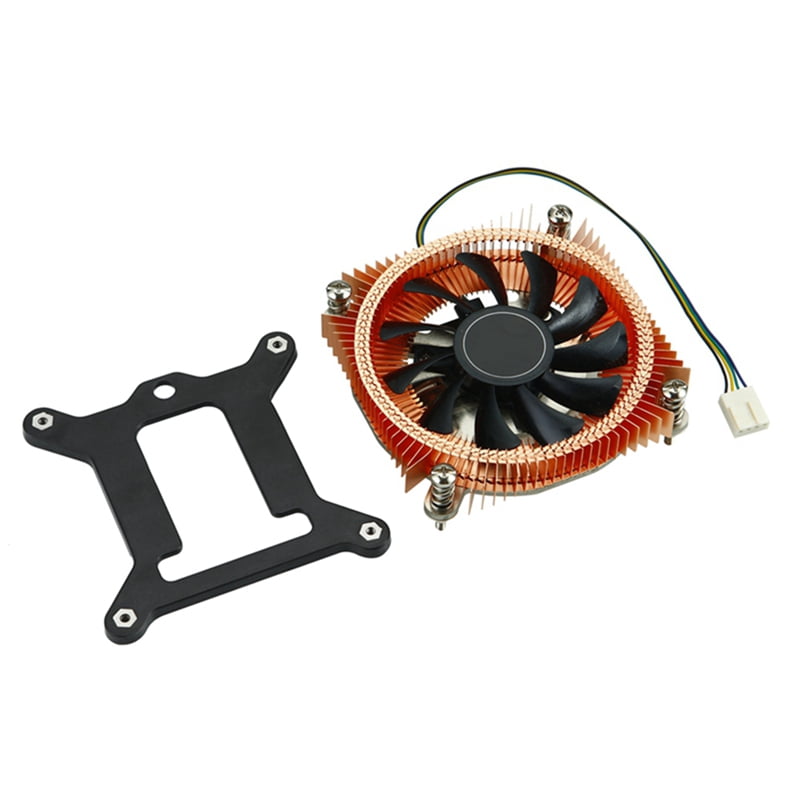 Cpu Radiator Mounting All-Coppe CPU Radiator HTPC Chassis Silent Fan Temperature Control ...