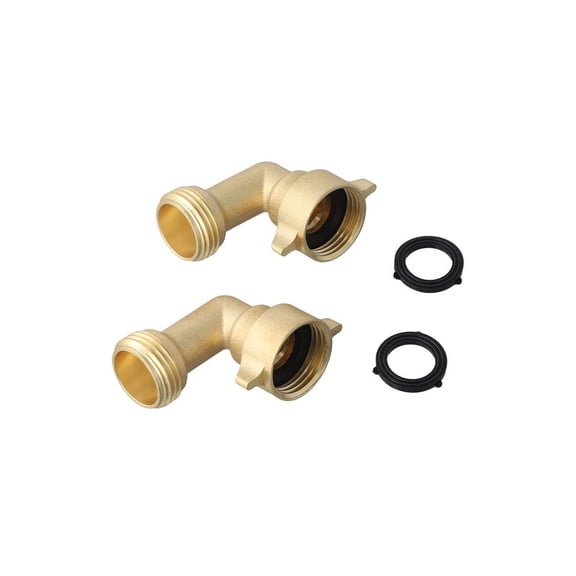 All Copper 3/4 Inch Brass Elbow Fitting 90 Degree Water Pipe Connector for Plumbing Supply Line 2 Pack