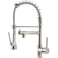 All Copper Kitchen Faucet Spring Belt Pulls Out Spray Head Cold and Hot