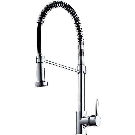 All Copper Kitchen Faucet with Spbelt Pulls Out Spray Head Faucet,All Copper Kitchen Sink Tap Single Handle Can Be Rotated