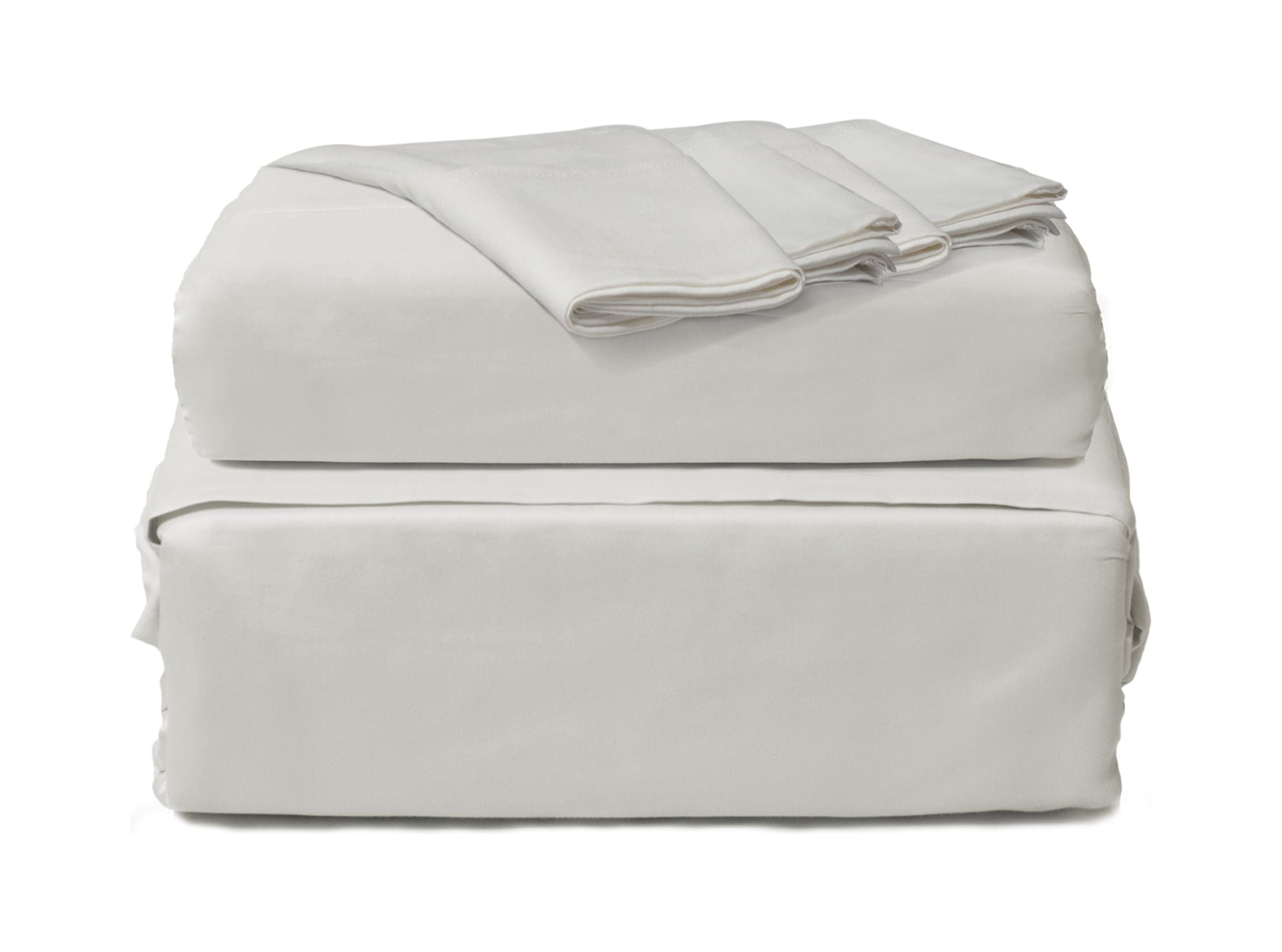 All Cotton 144 Thread Count Ivory 100% Cotton 3-Piece Twin Sheet set