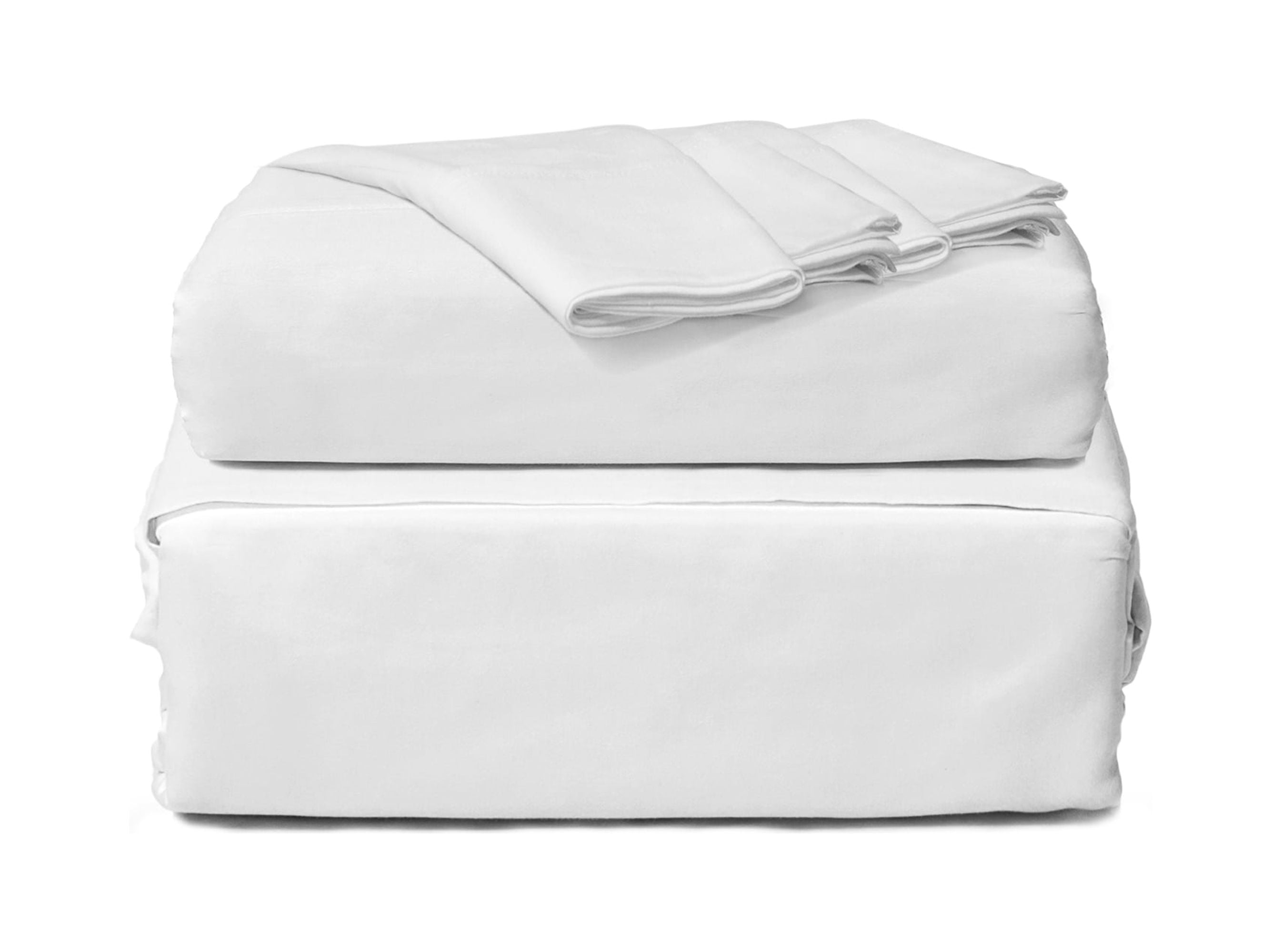 All Cotton 144 Thread Count White 100% Cotton 3-Piece Twin Sheet set
