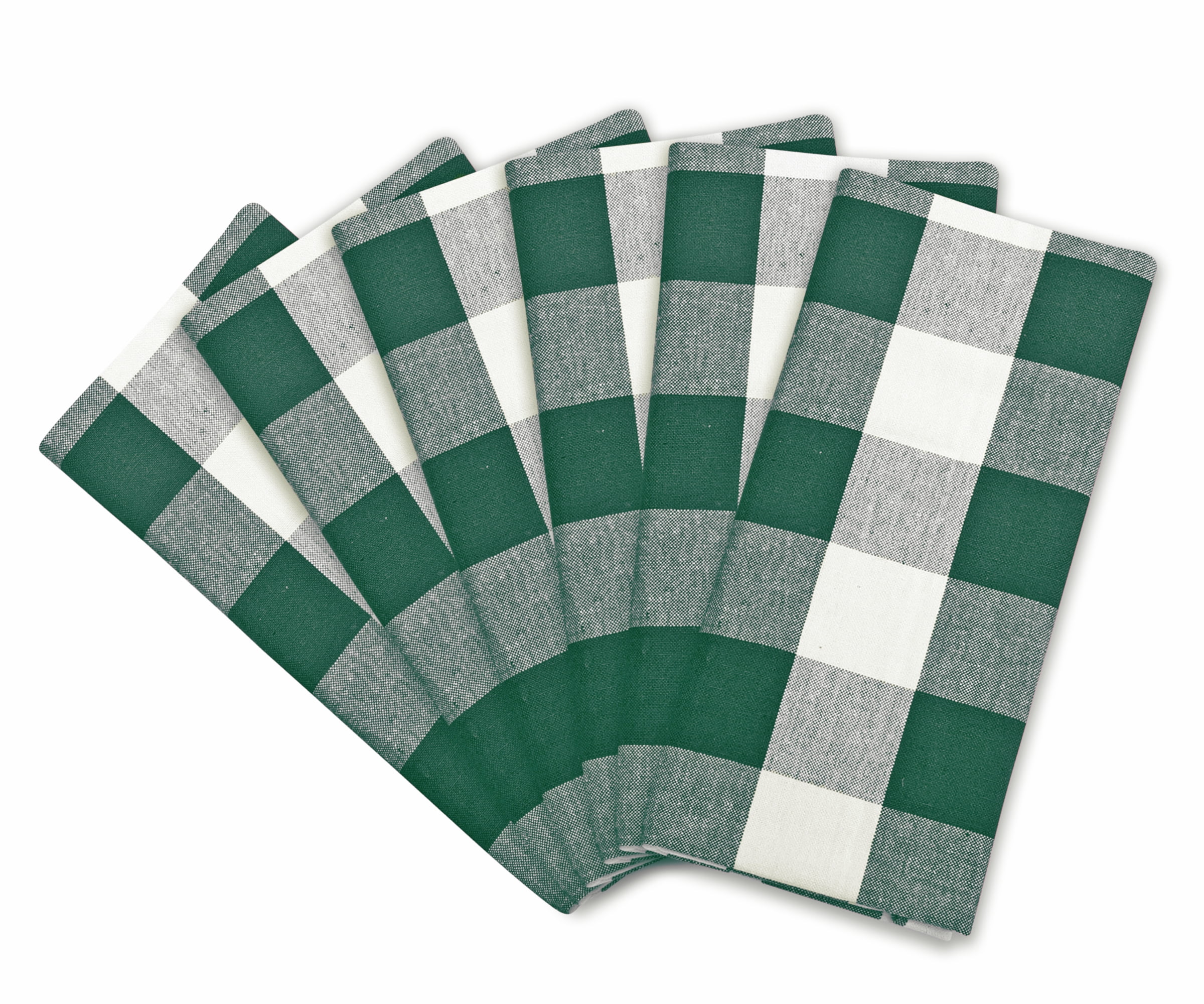 All Cotton and Linen Cloth Napkins, Green Cloth Napkins, Cotton Dinner