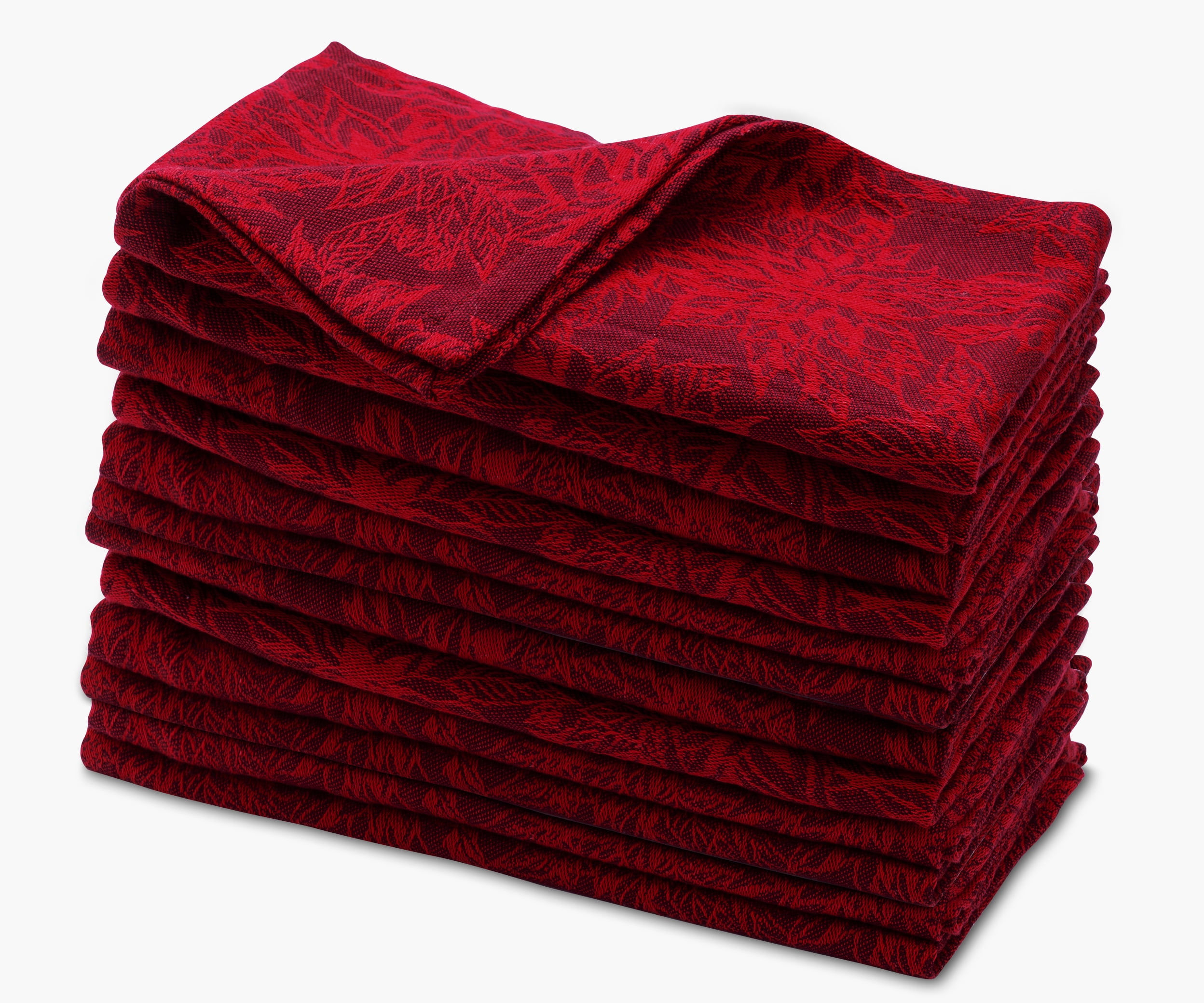 Hausattire Cloth Napkins Set of 12 (18x18 Inches) Navy - Cotton
