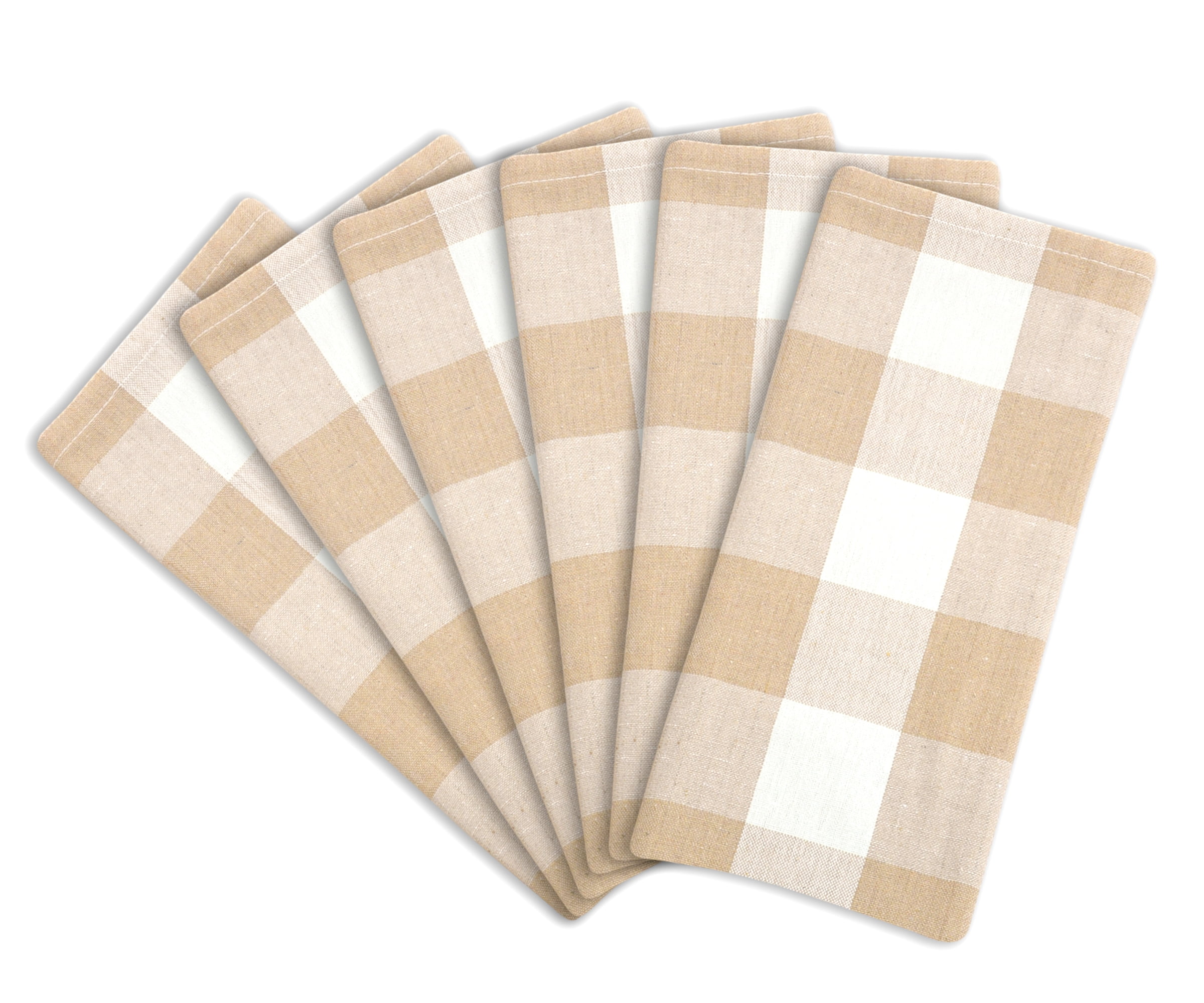 All Cotton and Linen Cotton Napkins, Beige Cloth Napkins, Fall Cloth