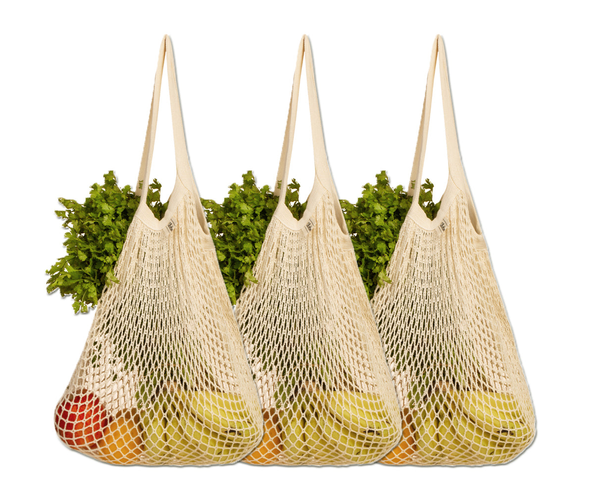 All Cotton and Linen Reusable Produce Bags, Grocery Shopping Bags