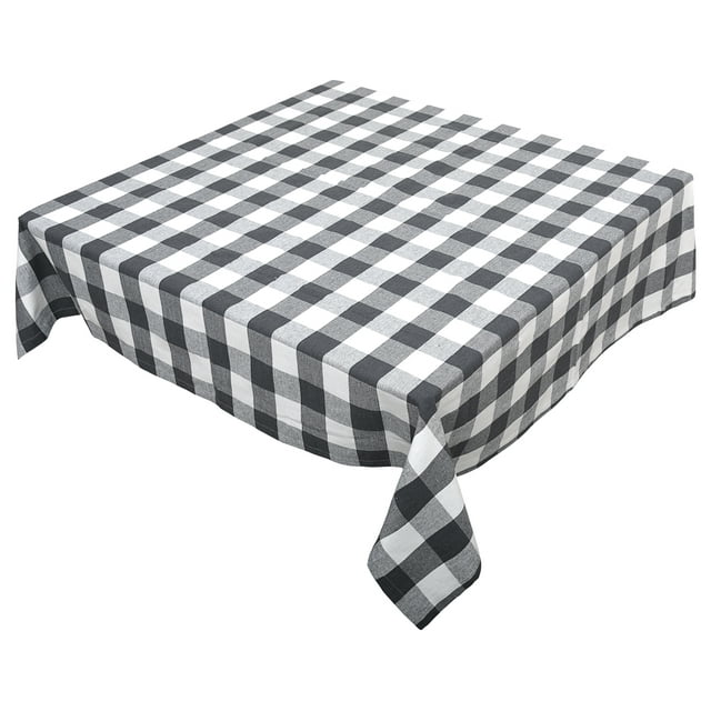 All Cotton and Linen Square Tablecloth Buffalo Plaid Square